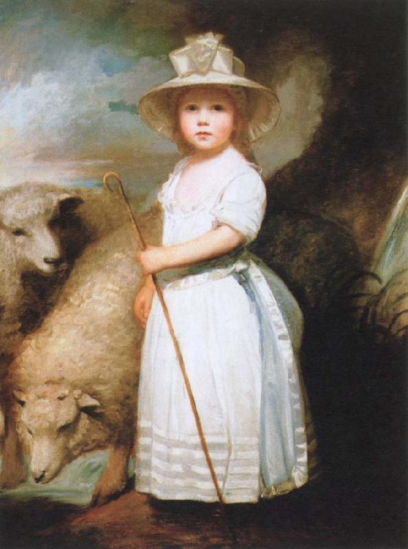 George Romney the shepherd girl oil painting picture